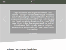 Tablet Screenshot of gouverneurshawinigan.com